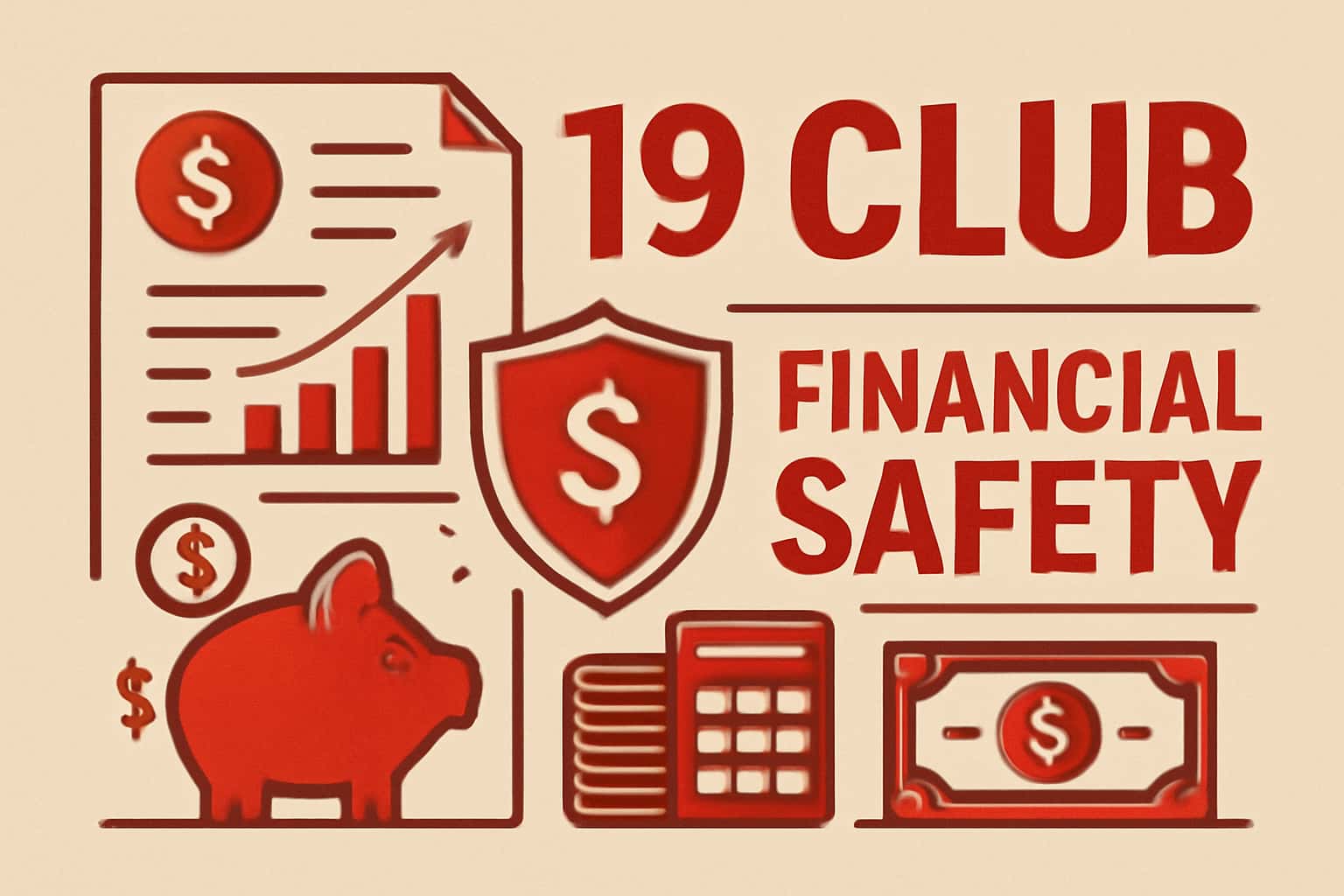 An informational scene illustrating 19 Club Financial Safety highlighting its security measures.