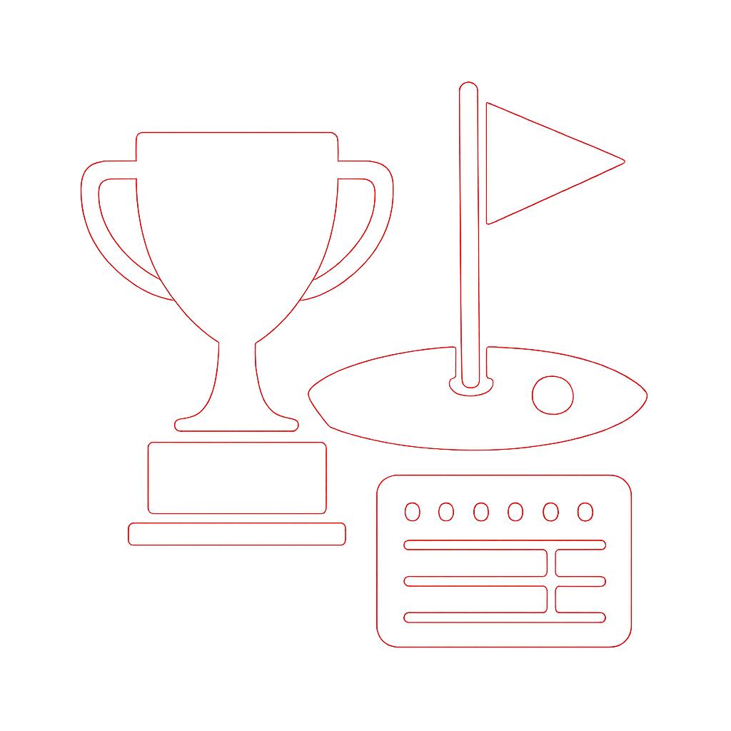 A condensed icon illustrating 19 Club account management tips.