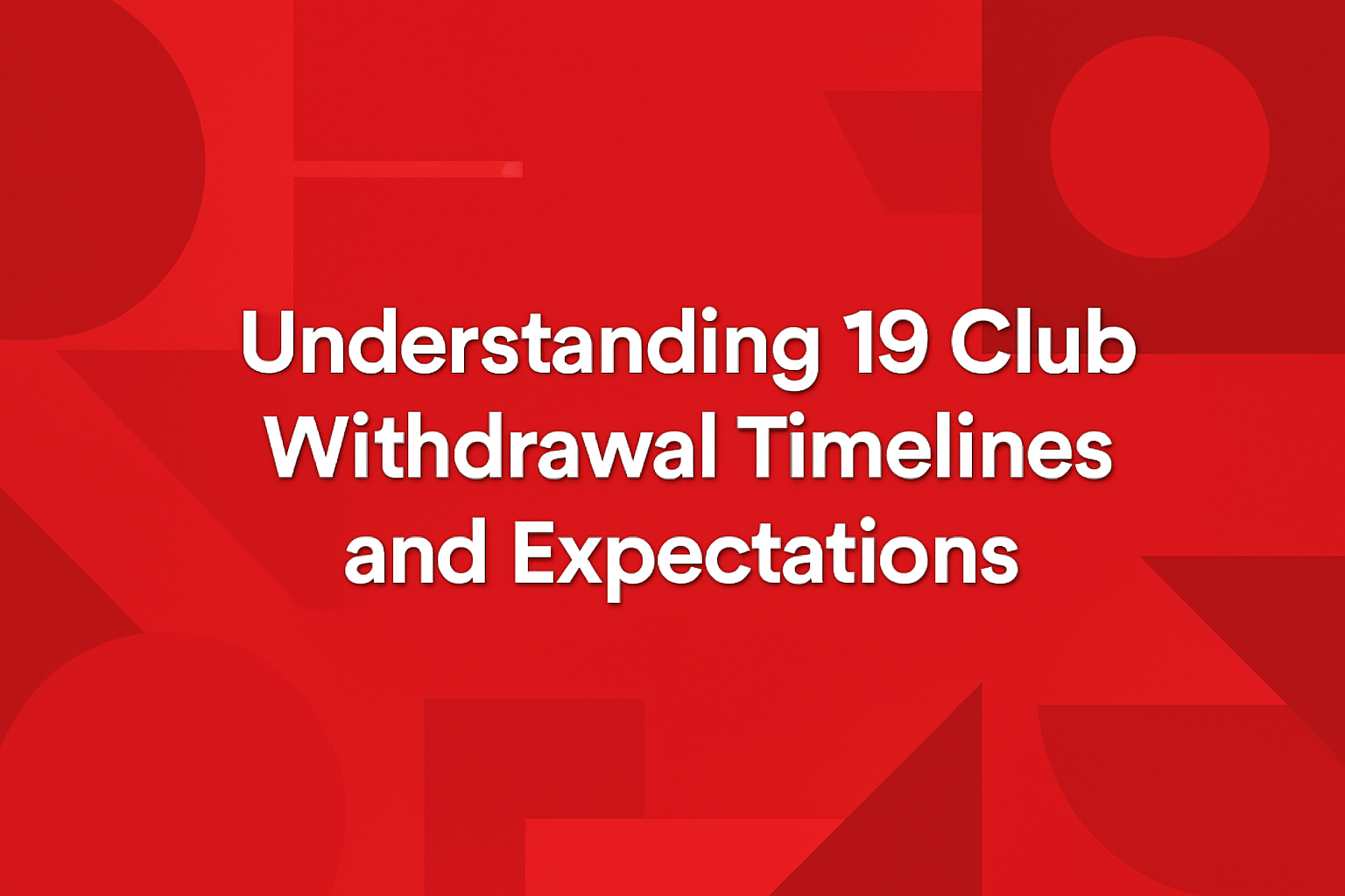 An informative visual representation of account management tips for 19 Club.