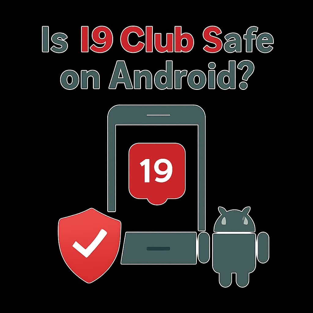 A diagram illustrating the safety protocols of the 19 Club app on Android.