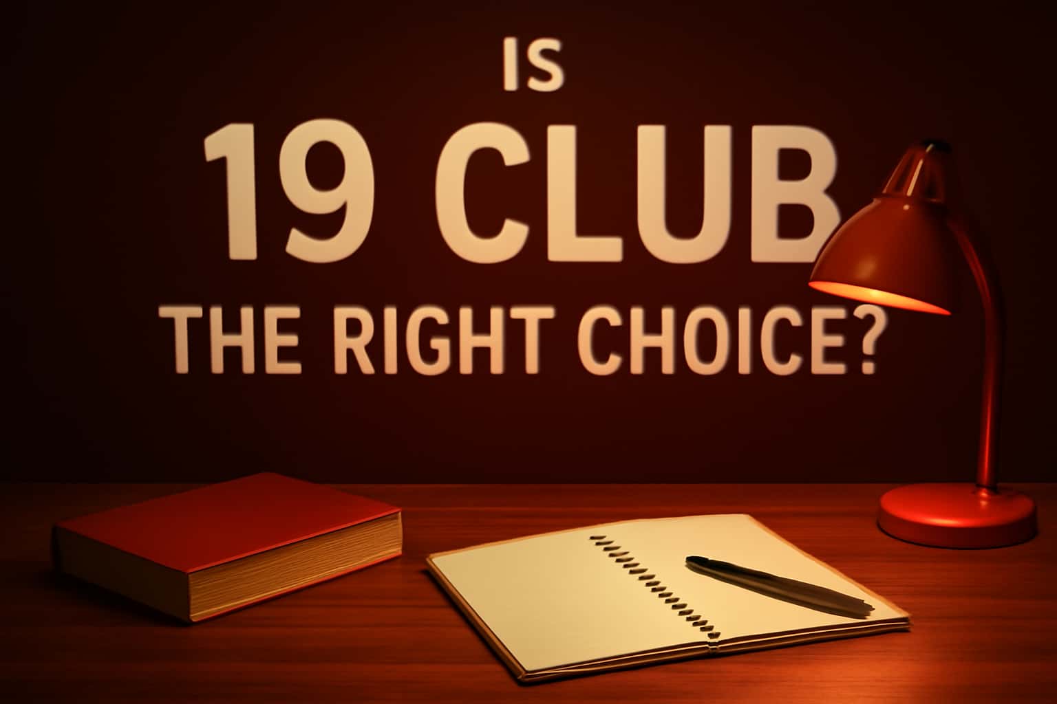 An informative scene highlighting the 19 Club platform.