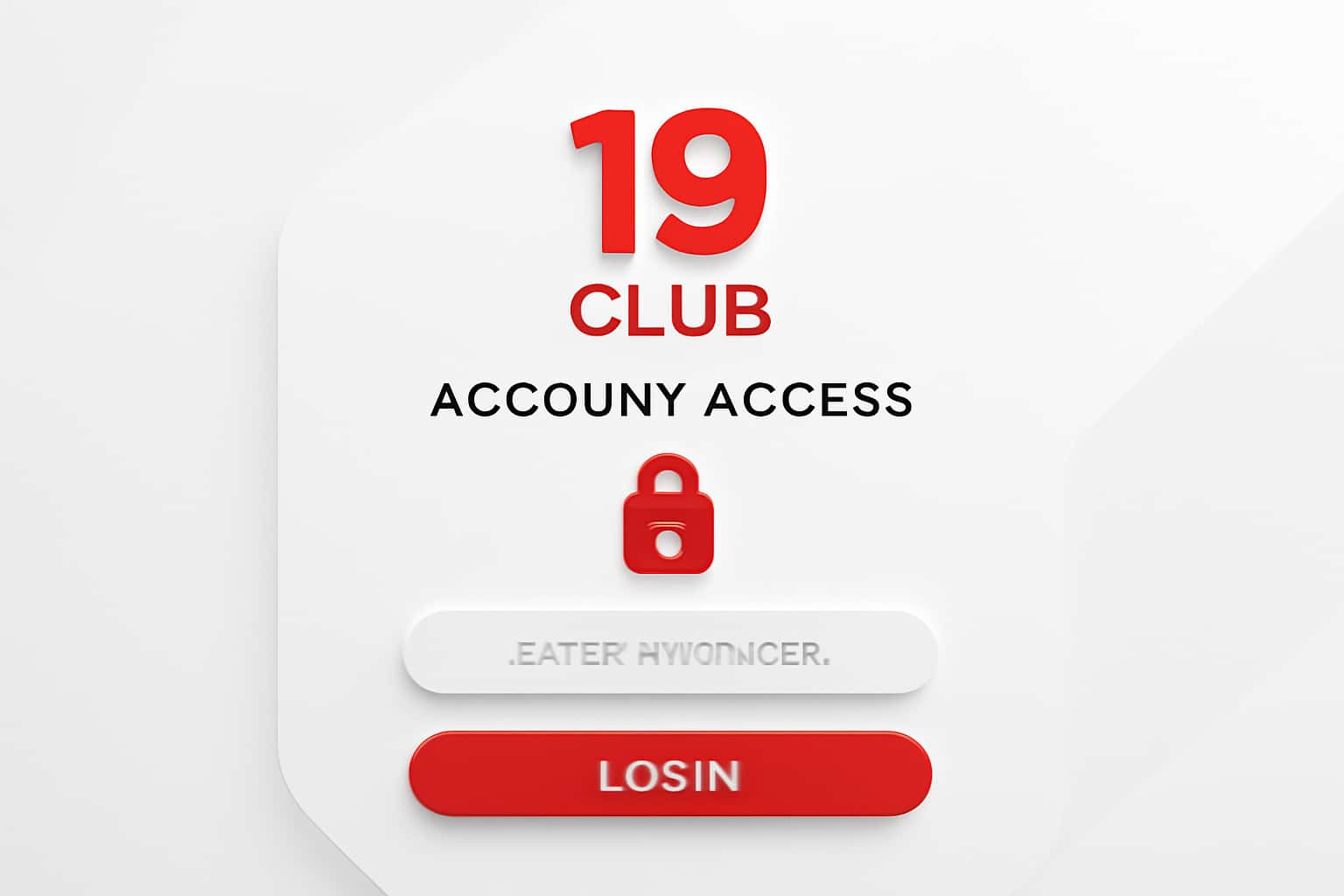 19 Club Account Access Interface