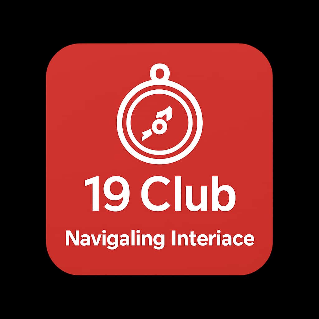 An icon illustrating guidance on navigating the 19 Club interface.