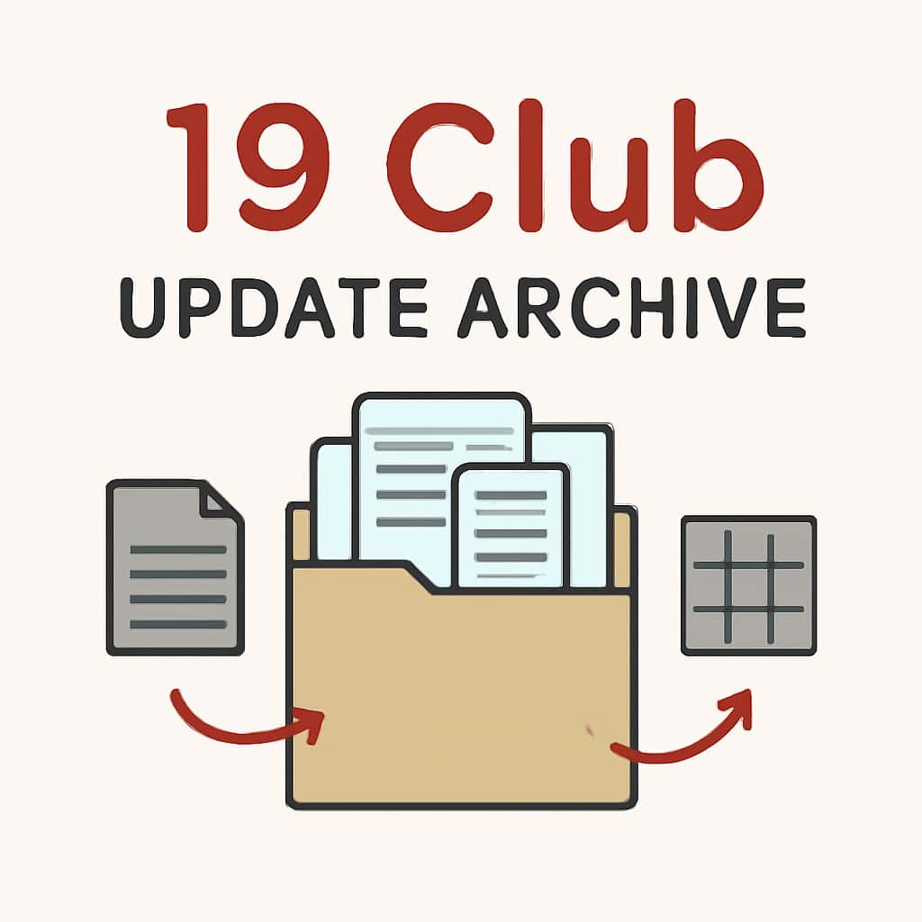 An educational diagram related to the 19 Club Update Archive.