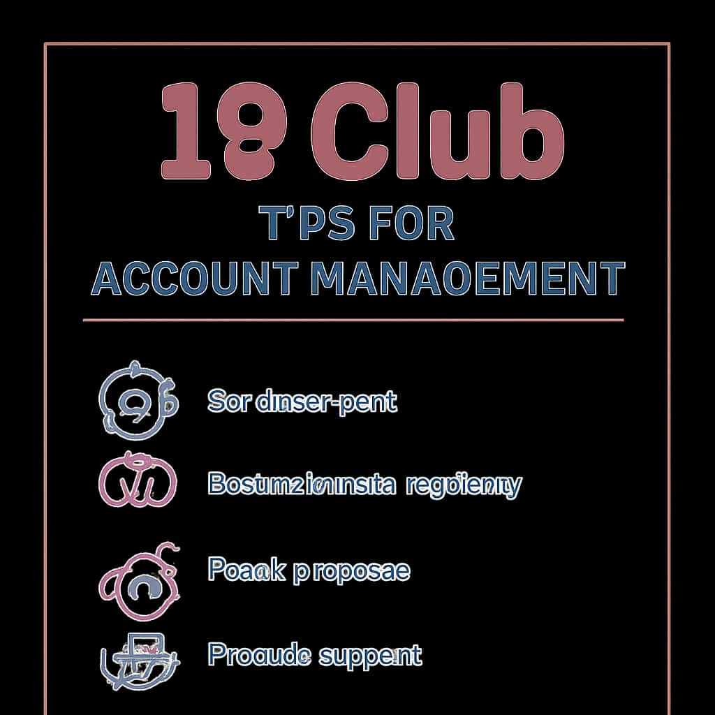 An educational diagram about managing a 19 Club account.