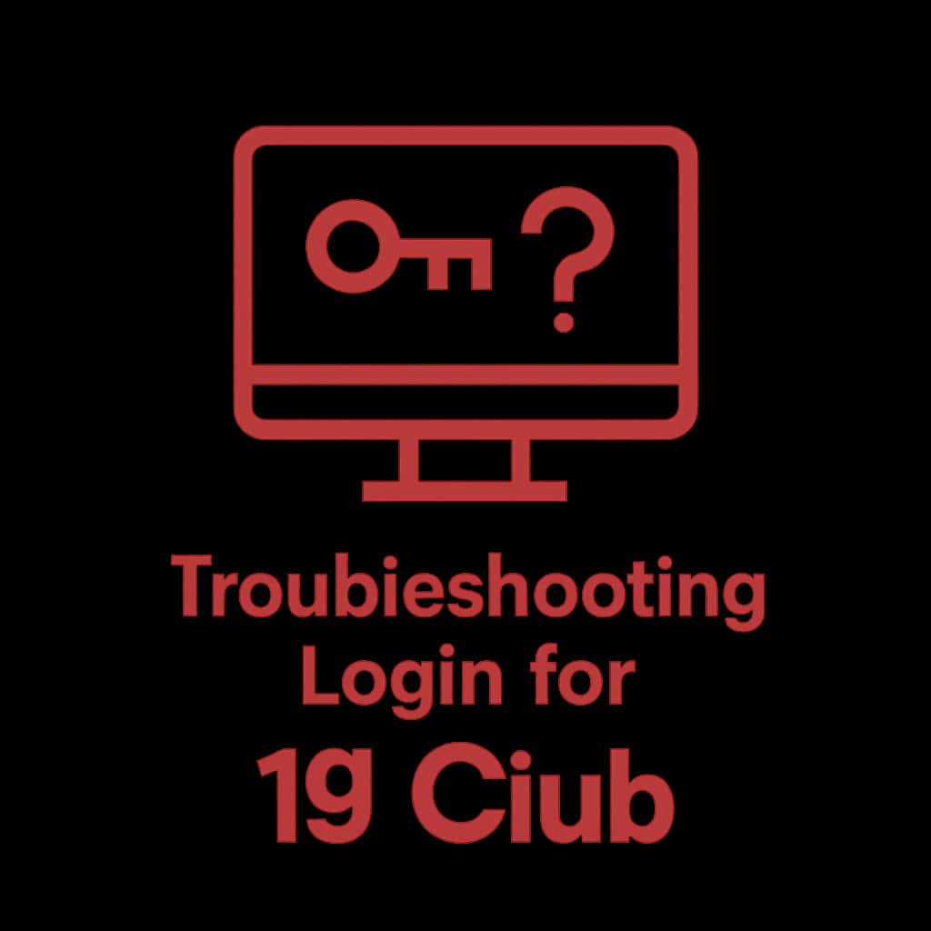 Icon representing troubleshooting for 19 Club login issues.