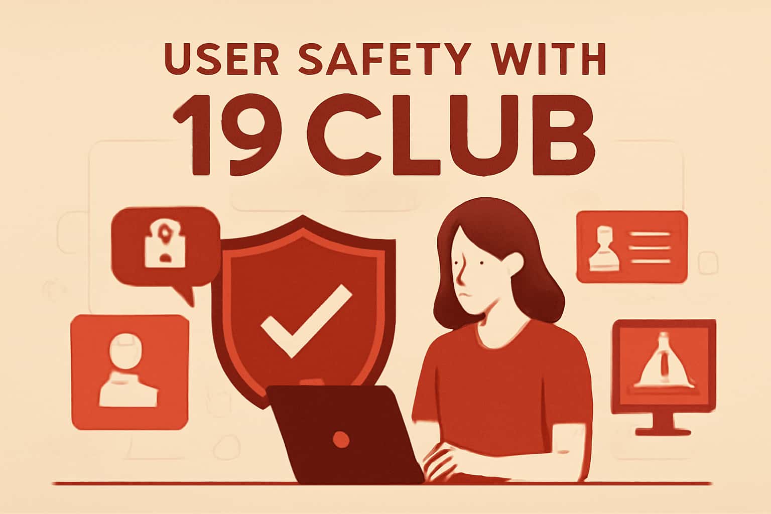 An educational representation of user safety protocols in relation to 19 Club.